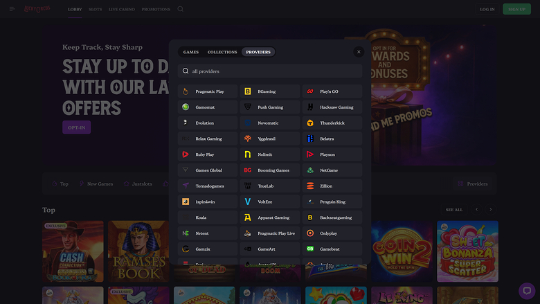 Lucky Circus Casino — Games by studio