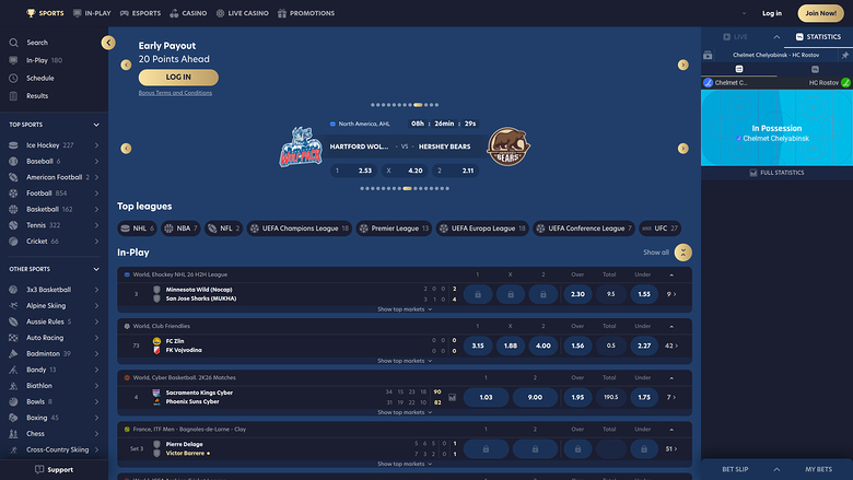 Lucky Dreams Casino — Sportsbook