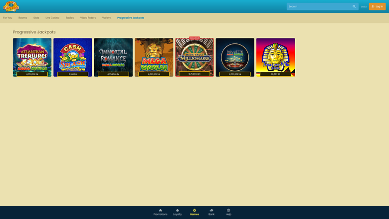 Lucky Emperor Casino — Jackpot games