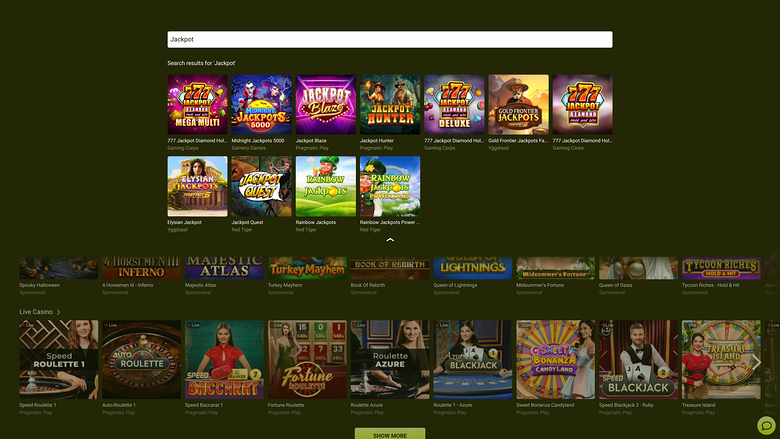 Lucky Jungle — Jackpot games