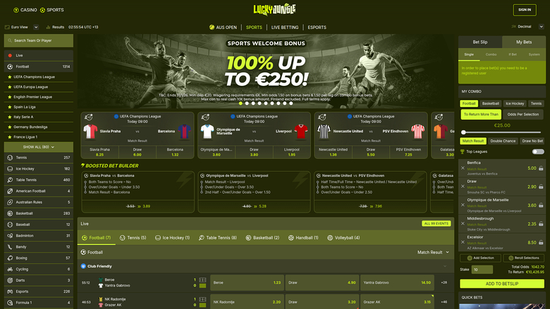 Lucky Jungle — Sportsbook