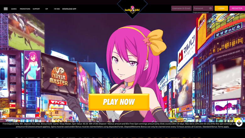 Lucky Niki Casino — Homepage