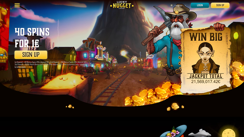 Lucky Nugget Casino — Homepage