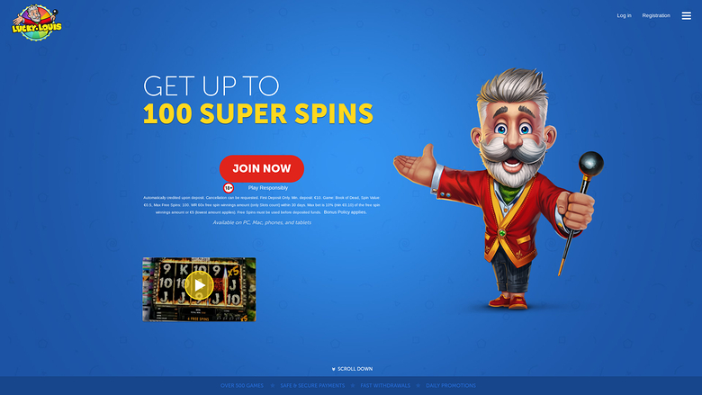LuckyLouis Casino — Homepage