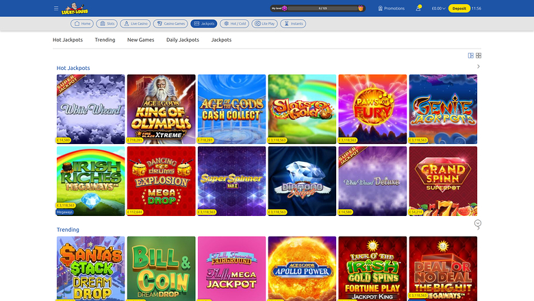 LuckyLouis Casino — Jackpot games