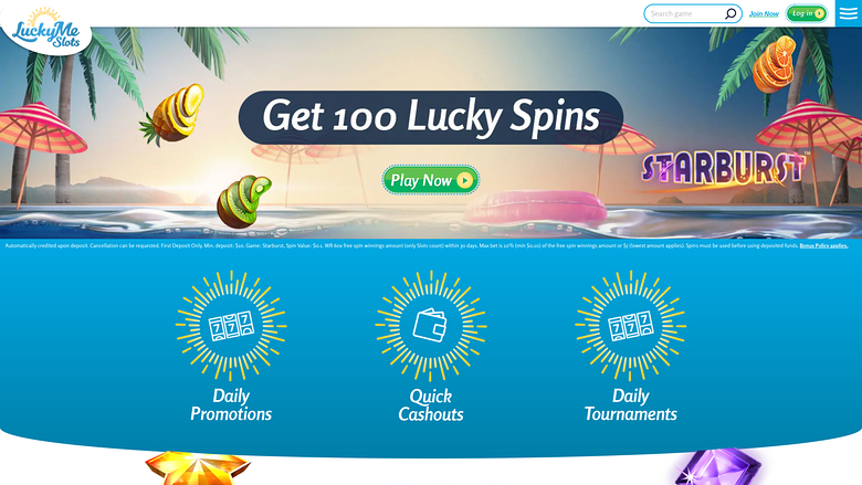 LuckyMe Slots Casino — Homepage