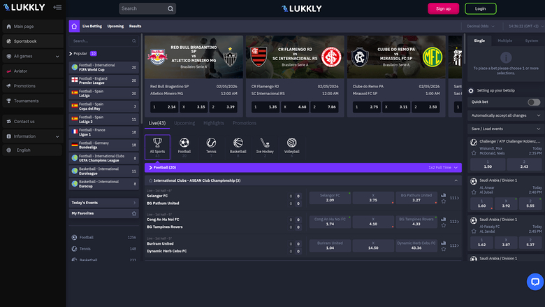 Lukkly Casino — Sportsbook