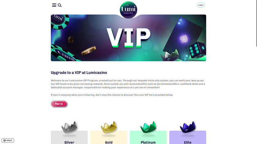 Lumi Casino — VIP section