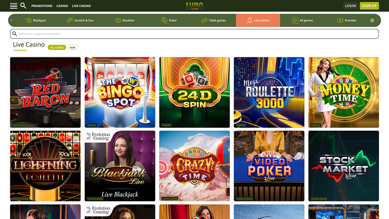 Lumo Casino — Livedealer