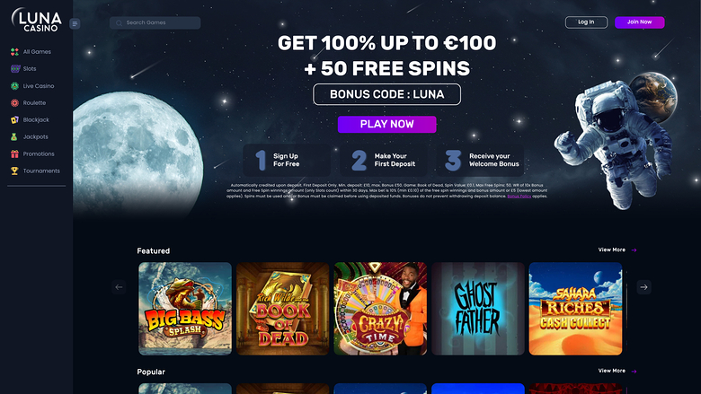 Luna Casino — Homepage