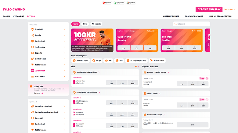 Lyllo Casino — Sportsbook