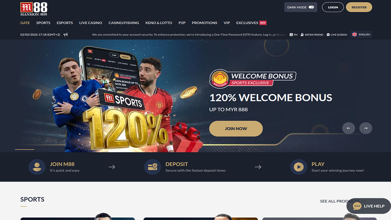 M88 Casino — Homepage