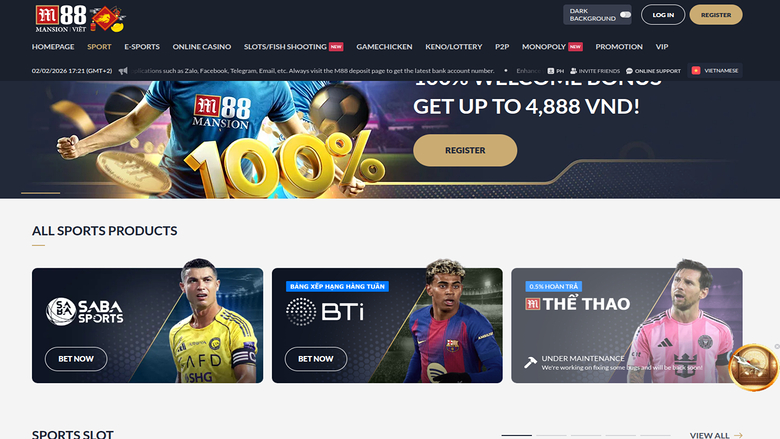M88 Casino — Sportsbook