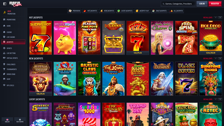 Mafia Casino — Jackpot games