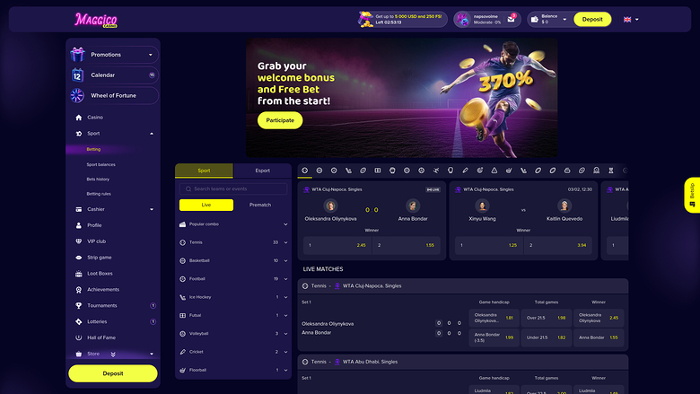 Maggico Casino — Sportsbook