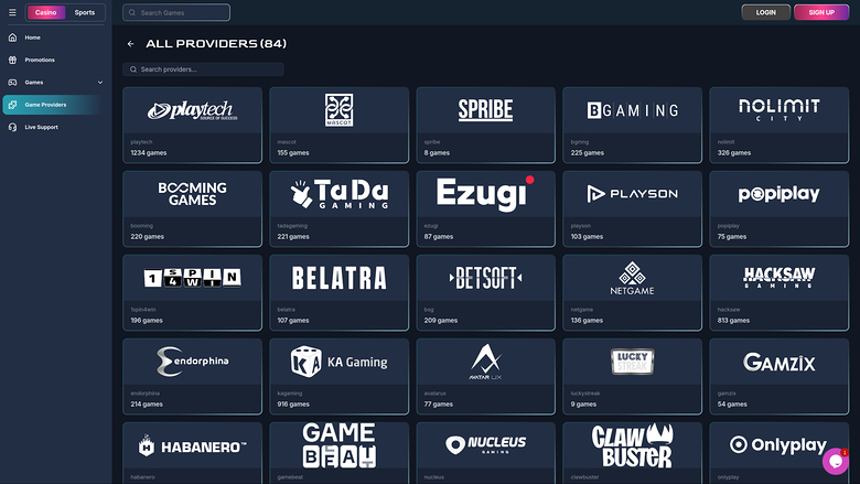 Magicianbet Casino — Gamedevelopers