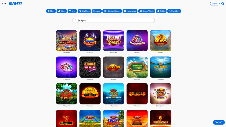 Mahti Kasino — Jackpot games