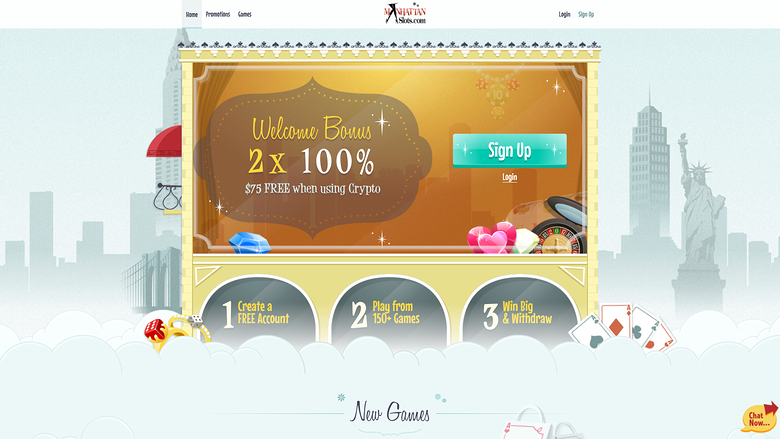 Manhattan Slots — Homepage
