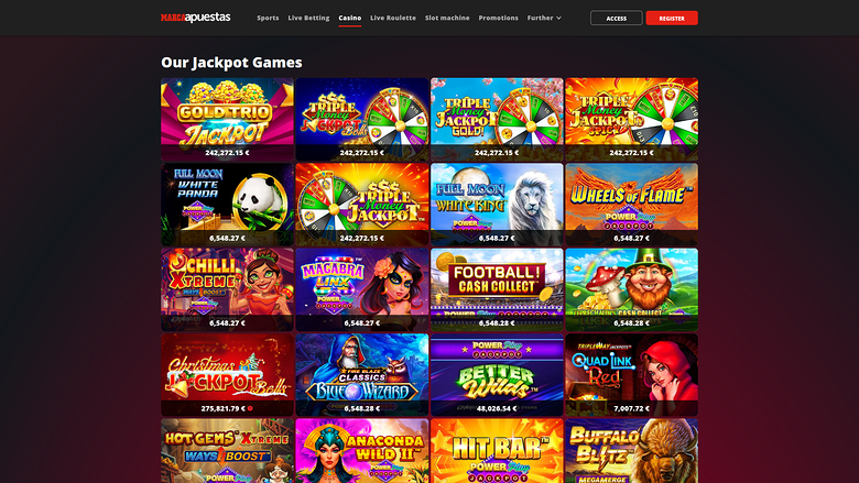 MarcaApuestas — Jackpot games