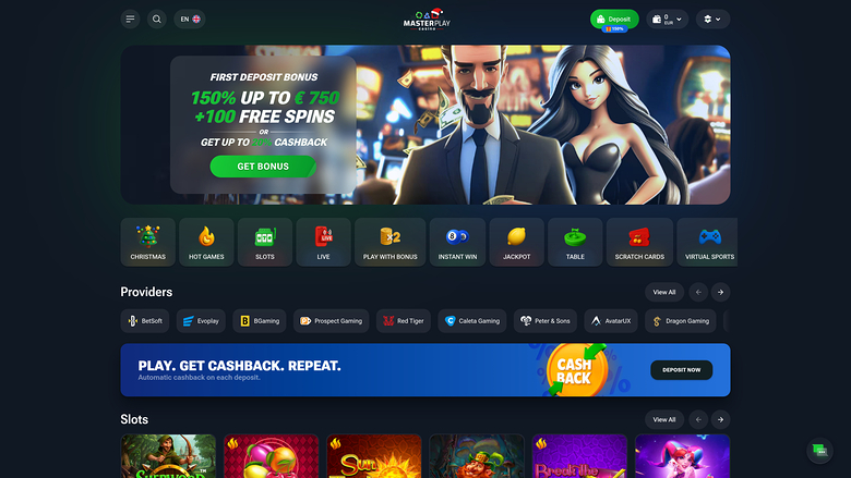 Masterplay Casino — Homepage