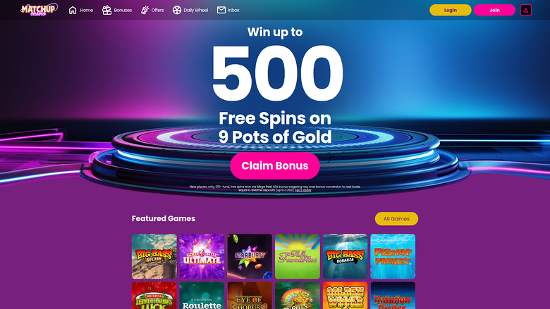 Matchup Casino — Homepage