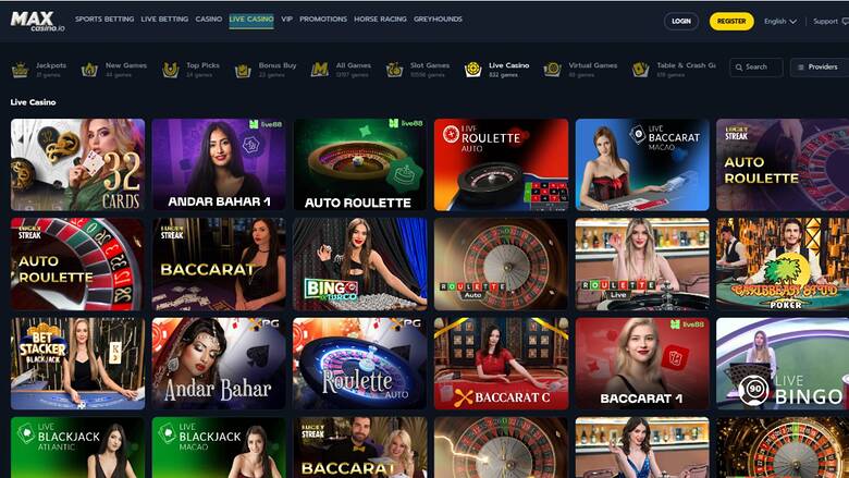MaxCasino.io — Maxcasino livedealer