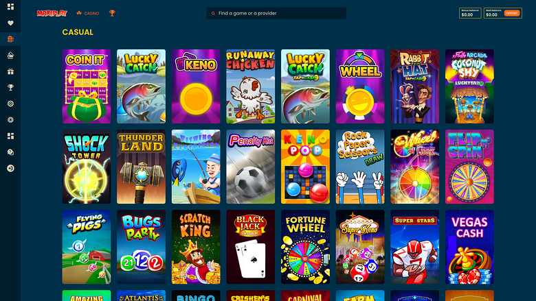 Maxiplay Casino — Games lobby