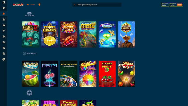 Maxiplay Casino — Games by studio