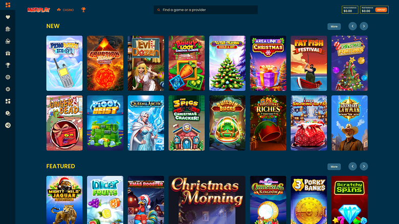 Maxiplay Casino — Games lobby