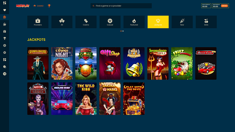 Maxiplay Casino — Jackpot games