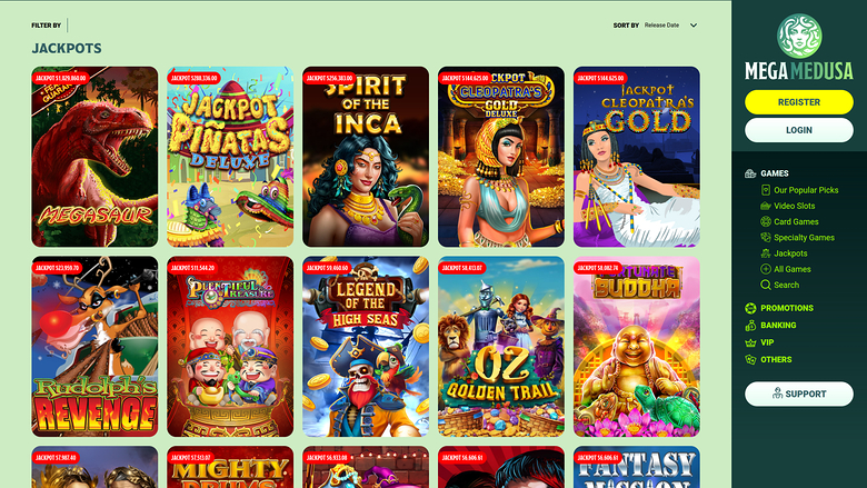 Mega Medusa Casino — Jackpot games