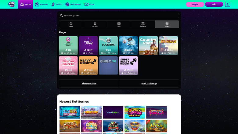 Mega Reel Casino — Bingo