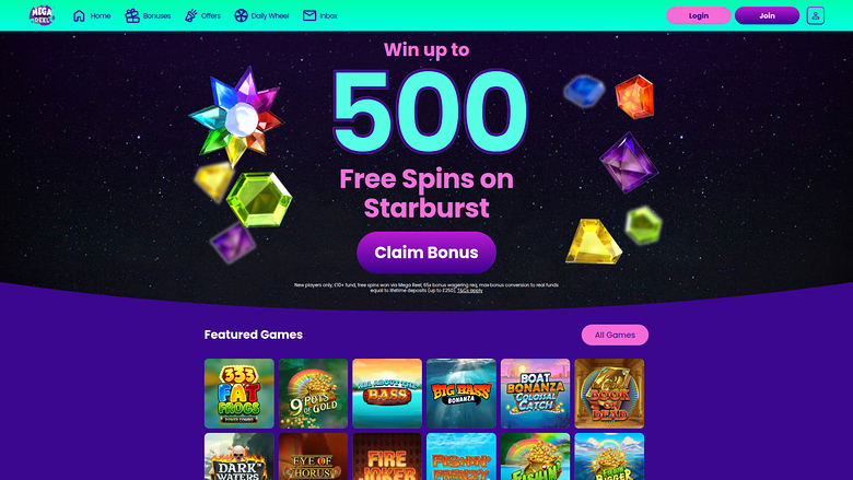Mega Reel Casino — Homepage
