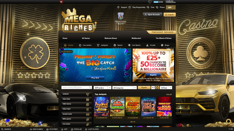 Mega Riches Casino — Homepage
