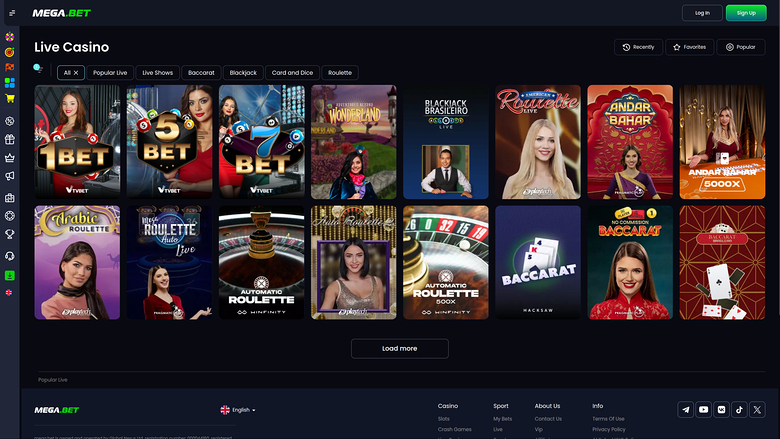 Mega.Bet Casino — Megabetlive