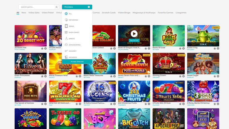 Merlin Casino — Games by studio