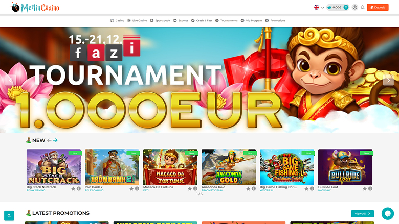 Merlin Casino — Homepage