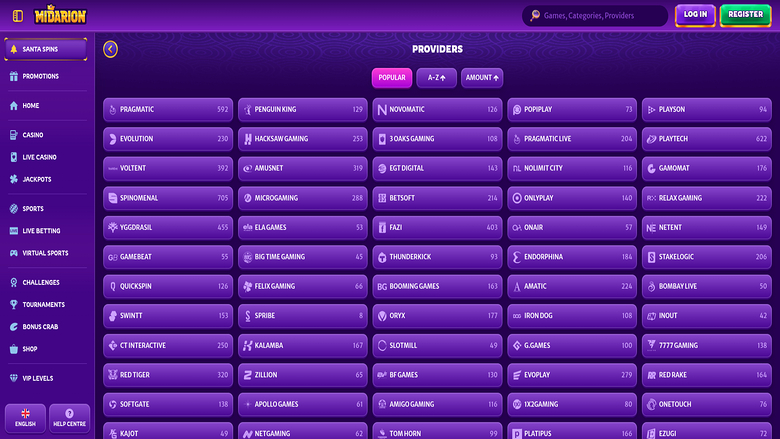 Midarion Casino — Gamedevelopers