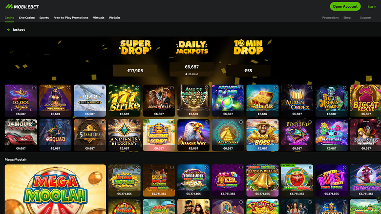 Mobilebet Casino — Jackpot games on mobile