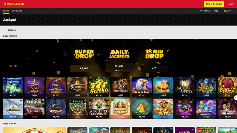 MobileSpin — Jackpot games on mobile