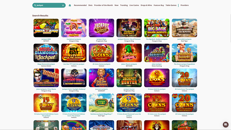 Moi Casino — Jackpot games