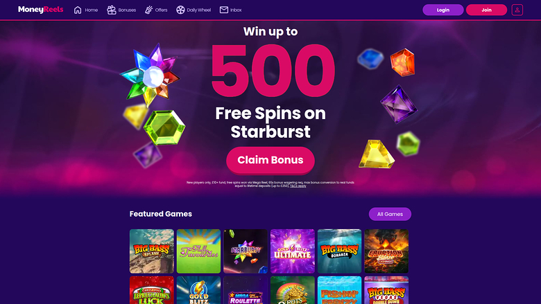 Money Reels Casino — Homepage