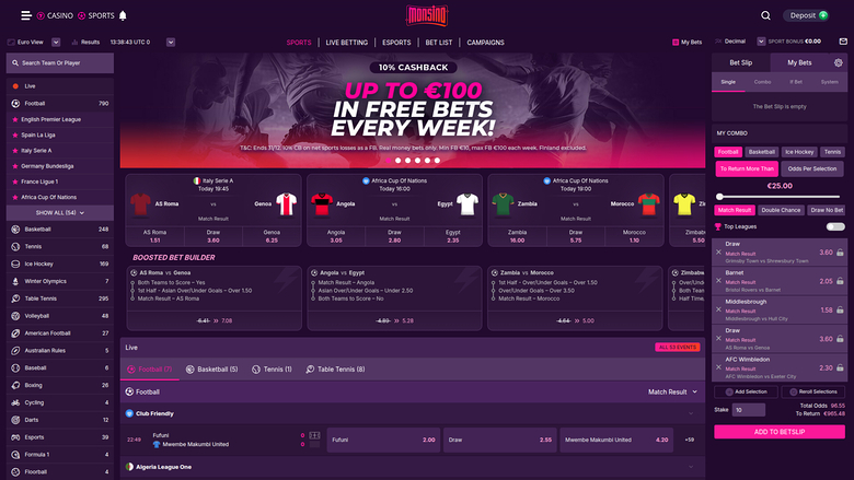 Monsino — Sportsbook