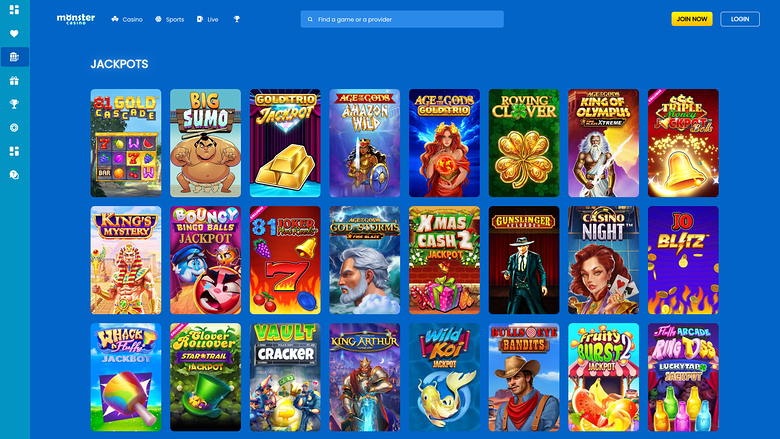 Monster Casino — Jackpot games