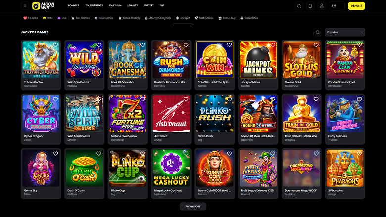 Moonwin Casino — Jackpot games