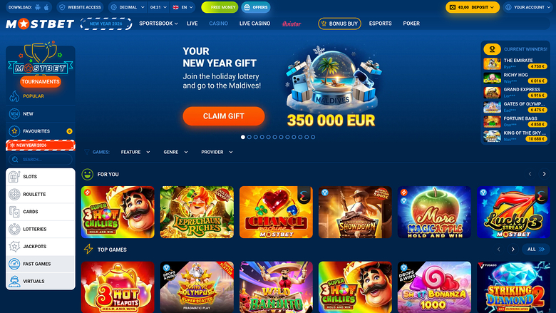 Mostbet Casino — Homepage