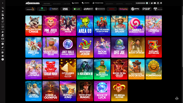 Motherland Casino — Games by studio