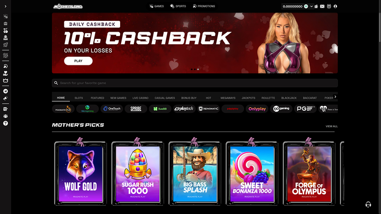 Motherland Casino — Homepage