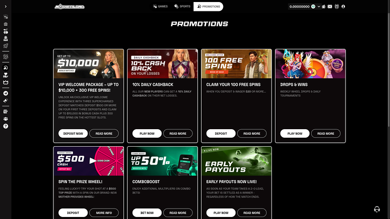 Motherland Casino — Promotions page