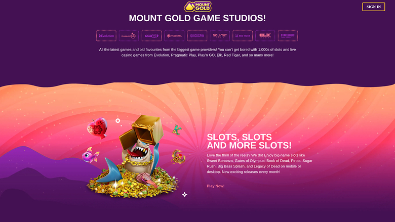 Mount Gold Casino — Games by studio